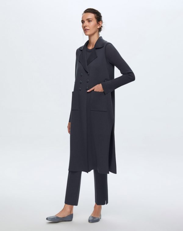T24K-1000 / Long Knitwear Vest / سترة تريكو طويلة