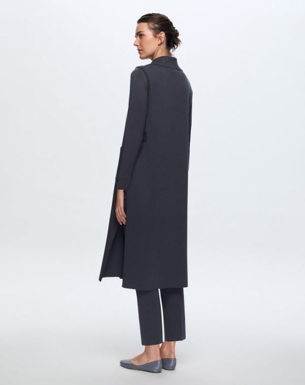 T24K-1000 / Long Knitwear Vest / سترة تريكو طويلة - Image 3