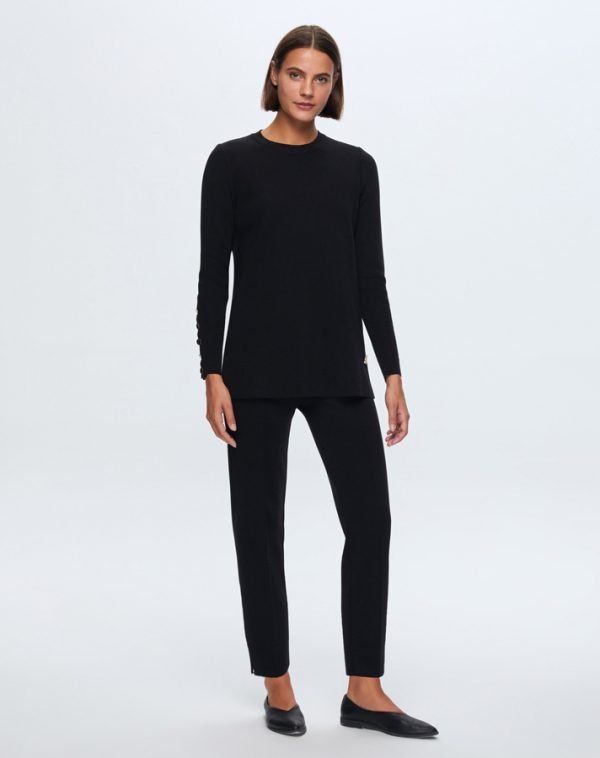⁦T24K-6001 / Long Sleeve Basic Tunic / تونيك أساسي بأكمام طويلة⁩ - الصورة ⁦2⁩