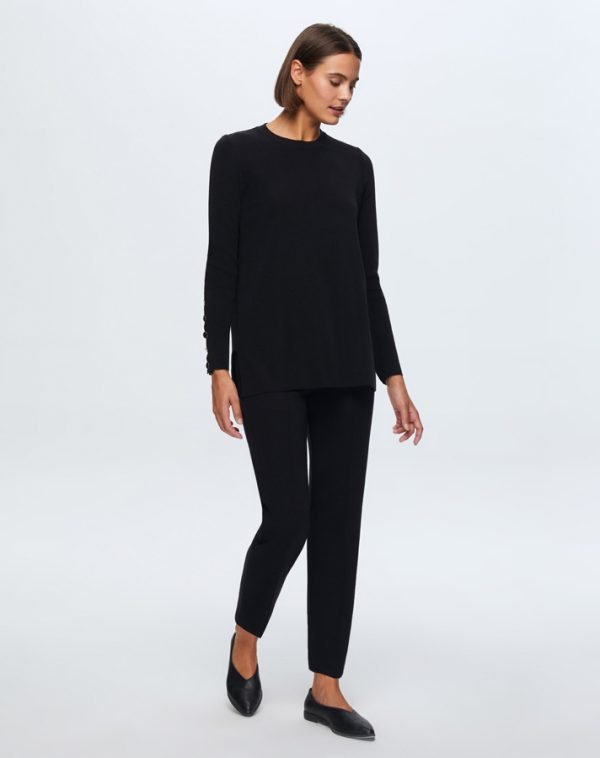 ⁦T24K-6001 / Long Sleeve Basic Tunic / تونيك أساسي بأكمام طويلة⁩ - الصورة ⁦3⁩