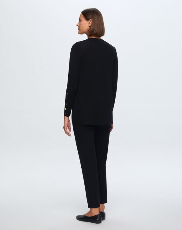 ⁦T24K-6001 / Long Sleeve Basic Tunic / تونيك أساسي بأكمام طويلة⁩ - الصورة ⁦4⁩