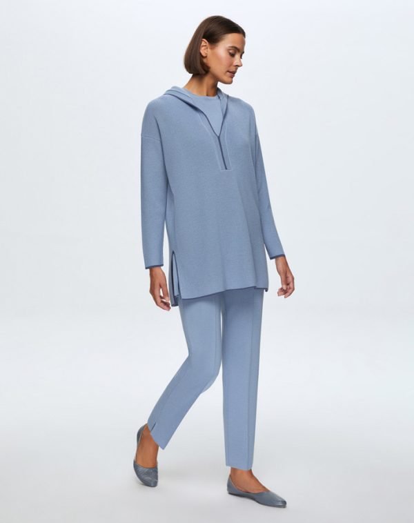 T24K-6004 / Thessaloniki Knitted Hooded Tunic /سترة ثيسالونيكي محبوكة بغطاء للرأس - Image 6
