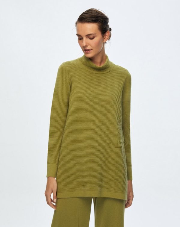 T24K-6013 / Thick V Neck Tunic / تونيك سميك برقبة على شكل حرف V - Image 11
