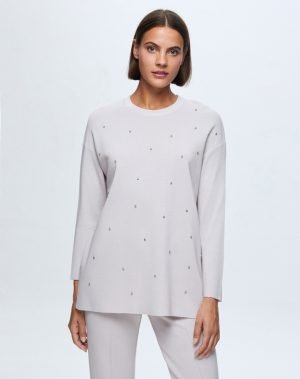 T24K-6024 / Front Stone Basic Tunic / تونيك أساسي من الحجر الأمامي