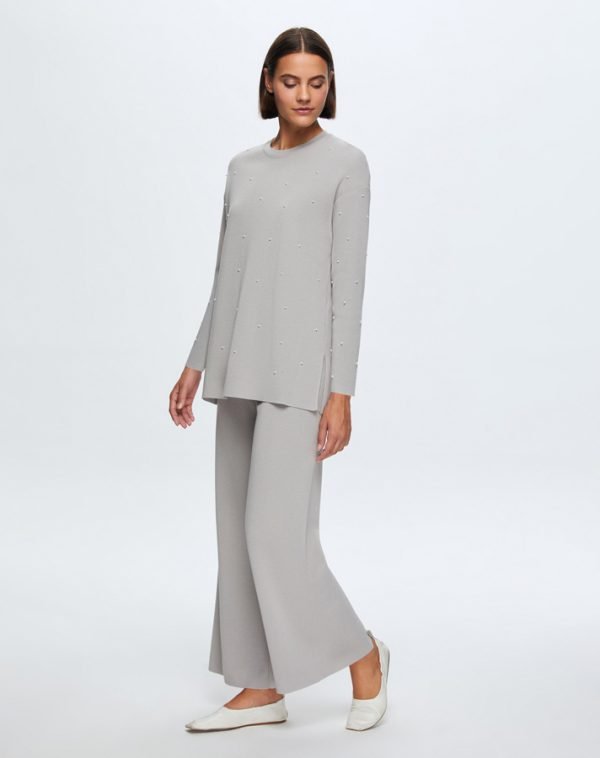 T24K-6025 / Pearly Front Basic Tunic / سترة أساسية لؤلؤية أمامية - Image 9