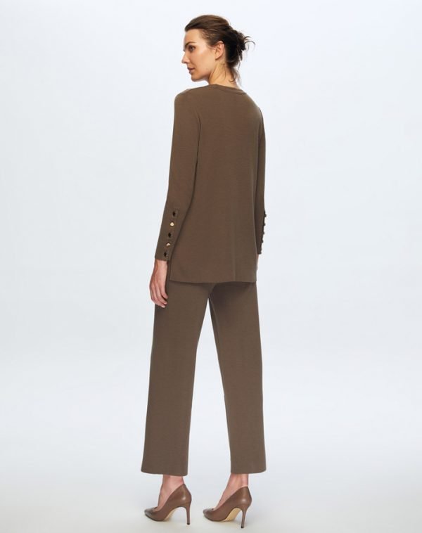 T24K-7001 / Wide Leg Knitwear Trousers / بنطلون تريكو واسع الساق - Image 21