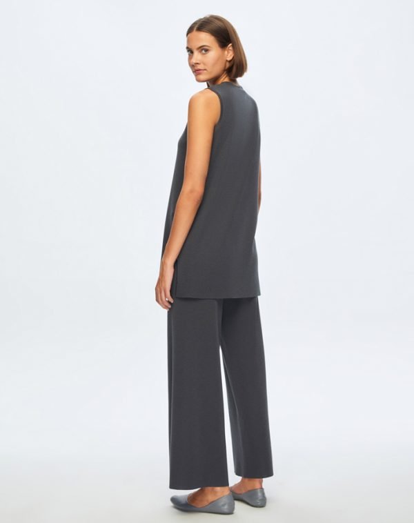 T24K-7001 / Wide Leg Knitwear Trousers / بنطلون تريكو واسع الساق - Image 2