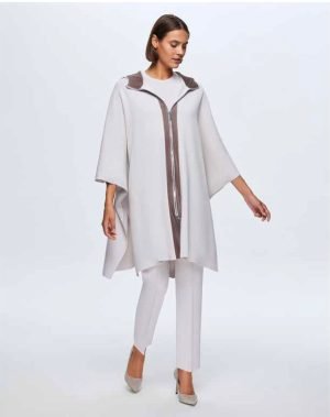 T24K-8025/ Oversized Zip Cardigan / سترة بسحاب كبيرة الحجم
