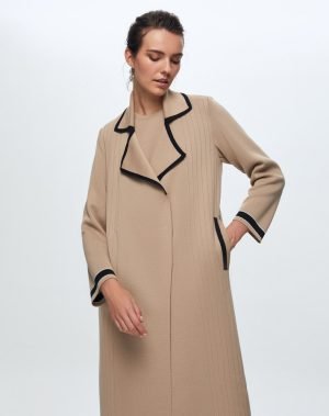 T24K-9001 / Men's Collar Solid Color Cardigan / سترة كارديجان بلون سادة للرجال