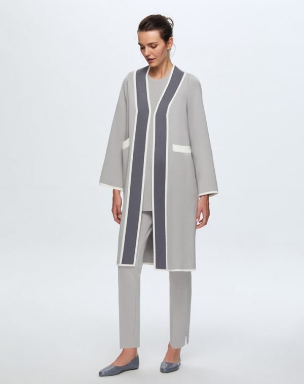 T24K-9002 / Clean Cut Knitwear Cardigan / سترة محبوكة نظيفة - Image 6