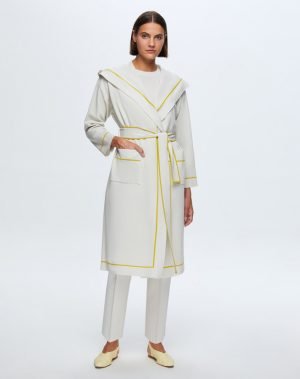 T24K-9013 / Striped Long Knitwear Cardigan / سترة تريكو طويلة مخططة