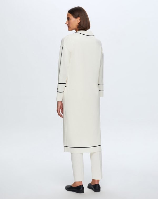 T24K-9018 / Striped Knitwear Cardigan / سترة تريكو مخططة - Image 13