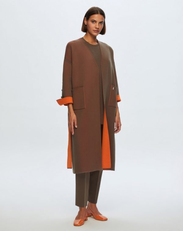 ⁦T24K-9020 / Steel Knit Cardigan With Buttons On Sleeves / سترة منسوجة من الفولاذ مع أزرار على الأكمام⁩ - الصورة ⁦2⁩