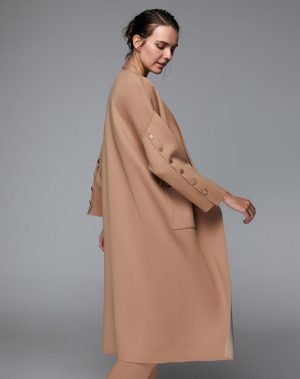 T24K-9020 / Steel Knit Cardigan With Buttons On Sleeves / سترة منسوجة من الفولاذ مع أزرار على الأكمام