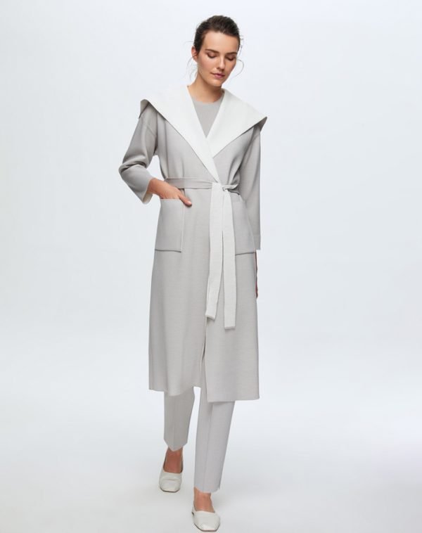 T24K-9021 / Double Sided Steel Knit Cardigan / سترة منسوجة من الصلب على الوجهين - Image 6