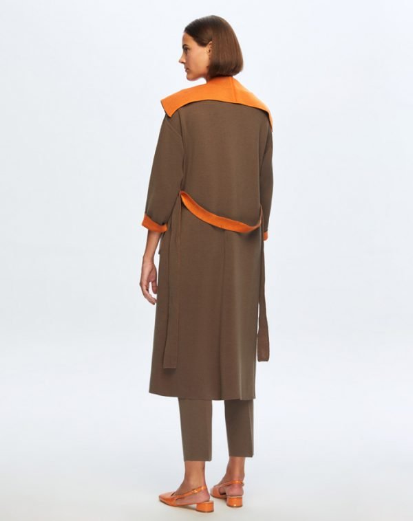 T24K-9021 / Double Sided Steel Knit Cardigan / سترة منسوجة من الصلب على الوجهين - Image 9