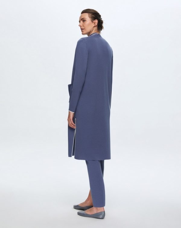 T24K-9015 / Color Striped Long Knitwear Cardigan / لون مخطط طويل سترة تريكو - Image 7