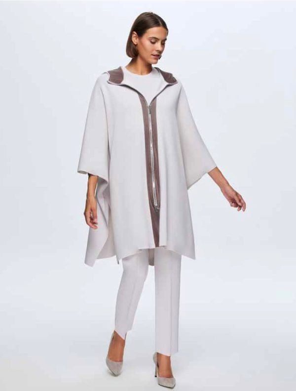 T24K-8025/ Oversized Zip Cardigan / سترة بسحاب كبيرة الحجم - Image 2