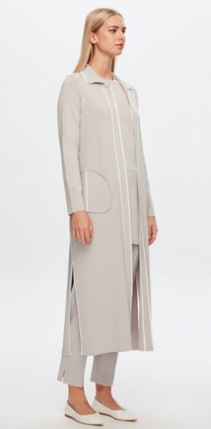 T24Y-9003 / Stripe Detailed Vest / شريط سترة مفصلة