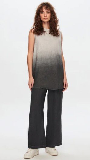 T24Y-6044 / Sleeveless  Linen / كتان بأكمام قصيرة