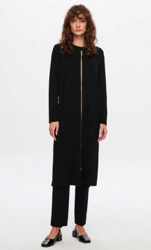 T24Y-1100 / Zippered Long Vest / سترة طويلة بسحاب
