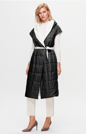 T25K-1010 / Knitwear Lined Vest / سترة مبطنة بالتريكو