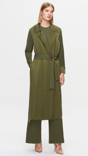 T25K-8022 / Long Sleeve Belted Knit Cardigan / سترة متماسكة بحزام وأكمام طويلة