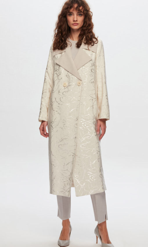 T24Y-8026 / Self Patterned Fabric Jacket/سترة قماش منقوشة ذاتيًا