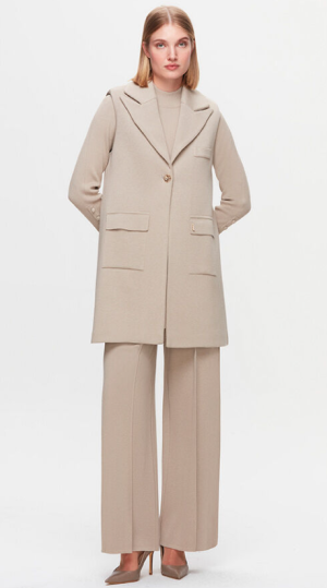 T25K-7011 / Culotte Knitted Trousers / بنطال كولوت محبوك