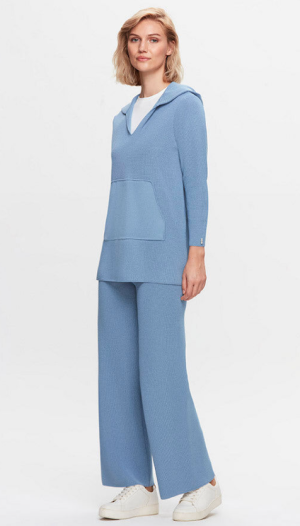 T25K-6011 / Knitted Tunic with Kangaroo Pocket / تونيك محبوك بجيب الكنغر
