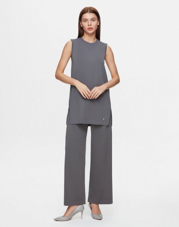 T25Y-6000 /  Basic Sleeveless Knitwear Tunic / سترة محبوكة أساسية بدون أكمام - Image 9