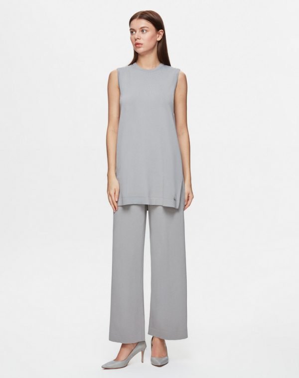 T25Y-6000 /  Basic Sleeveless Knitwear Tunic / سترة محبوكة أساسية بدون أكمام - Image 14