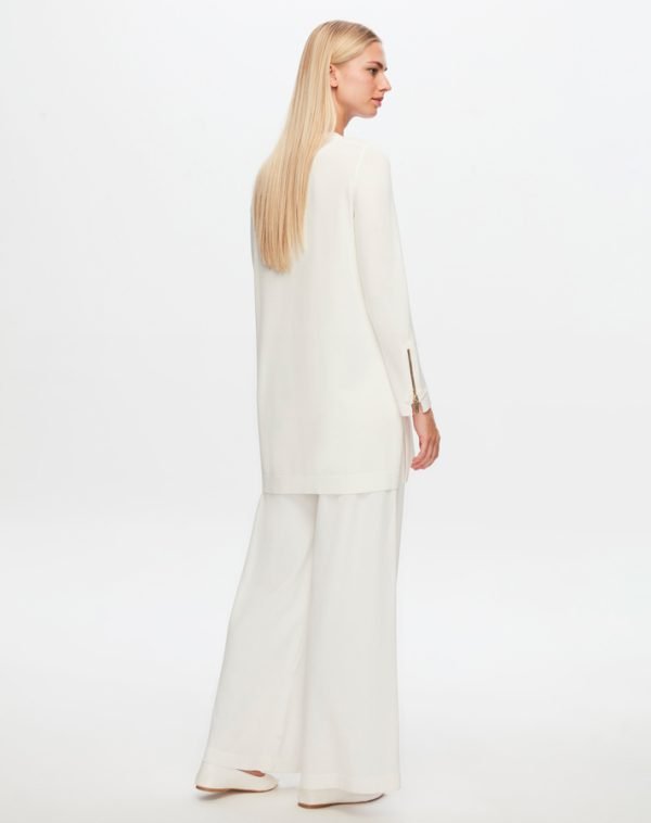 T25Y-7001 / Wide Leg Basic  Trousers / بنطال أساسي واسع الساق - Image 6