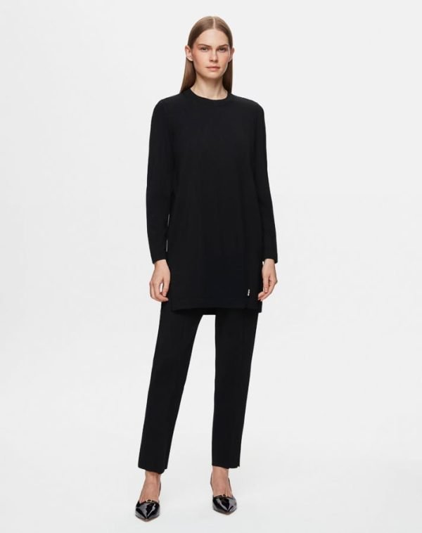 T25Y-7000/Narrow Leg Knitwear Pants / بنطلون تريكو الضيقة الساق - Image 3