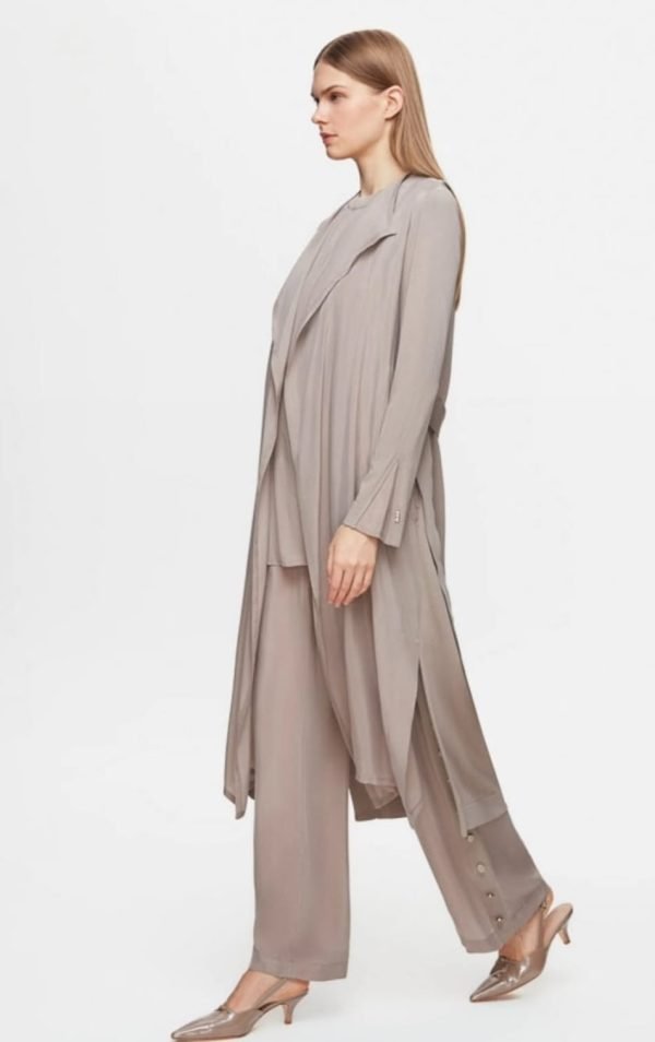 T25Y-0006 /Long Sleeve Double Knit Cardigan Set  / مجموعة سترة مزدوجة الأكمام طويلة الأكمام - Image 3