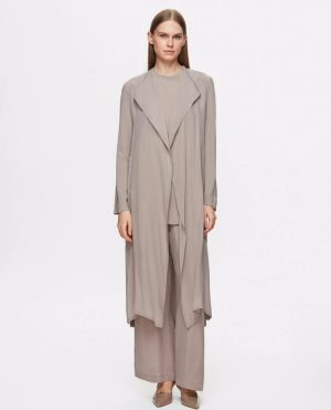 T25Y-0006 /Long Sleeve Double Knit Cardigan Set  / مجموعة سترة مزدوجة الأكمام طويلة الأكمام