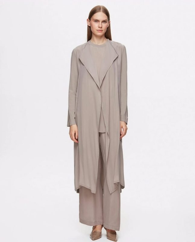 T25Y-0006 /Long Sleeve Double Knit Cardigan Set  / مجموعة سترة مزدوجة الأكمام طويلة الأكمام