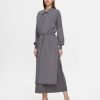 T25Y-8002 / Long Crepe Belted Knitwear Set / طقم تريكو طويل بحزام من الكريب