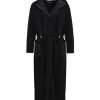 T25Y-9100 / Solid Collar Cardigan with Belt Loops / كارديجان بياقة سادة مع حلقات للحزام