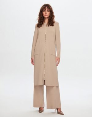 T24Y-9014 / Zippered Long Cardigan / كارديجان طويل بسحاب