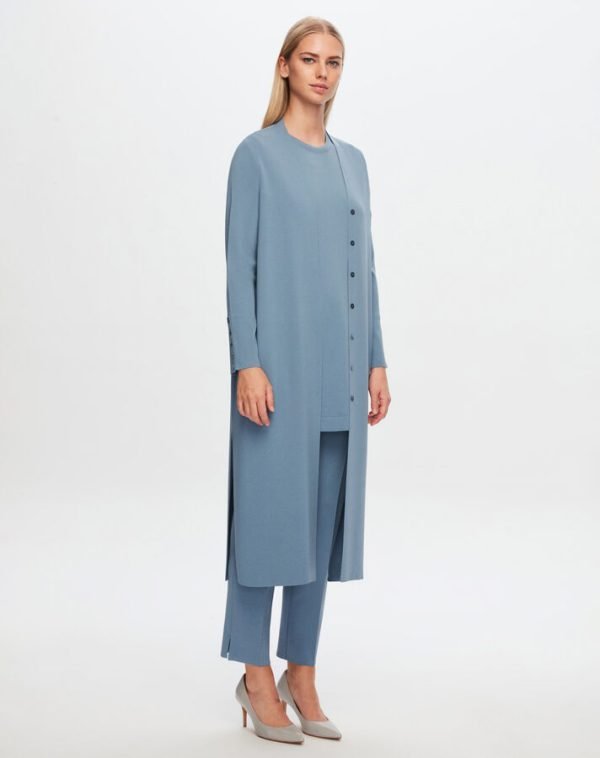 T24Y-9120/Knitwear- Cupro Long Cardigan Set /طقم كارديجان طويل منكوبرو