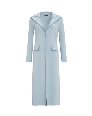 T25Y-9081/Collar Detailed Buttoned Stylish Cardigan Set / طقم كارديجان أنيق بأزراروياقة مفصلة