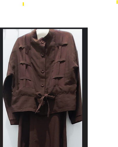 CROW6930 / Belted Jacket Set / مجموعة جاكيت بحزام