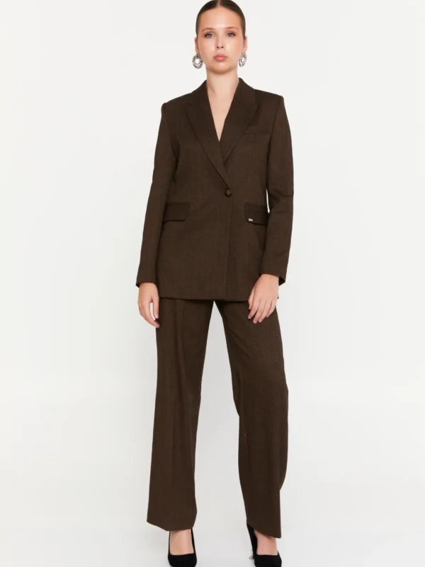 KPS121629 / A Casual Long-Sleeved Jacket and Trousers Set / طقم جاكيت عادي بأكمام طويلة مع بنطلون