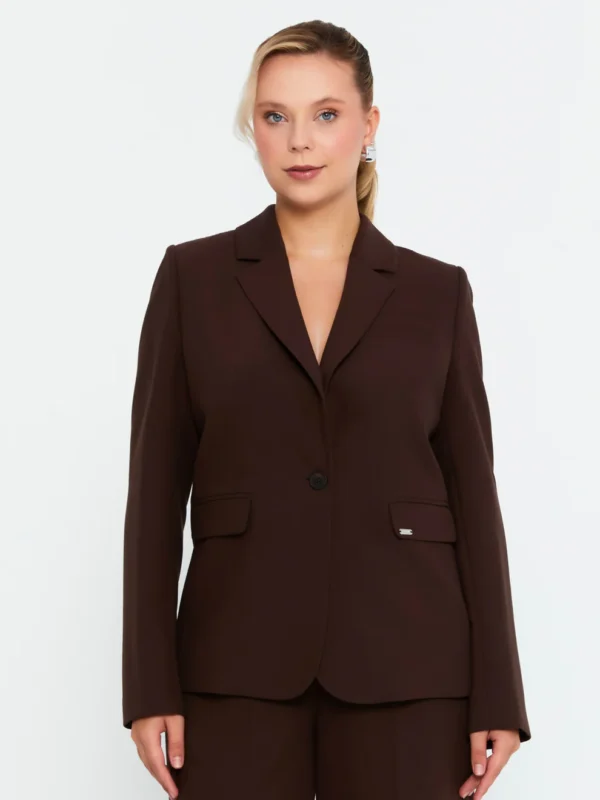 AVS125190 / Casual Long-Sleeved Jacket and Trousers Set / طقم جاكيت عادي بأكمام طويلة مع بنطلون