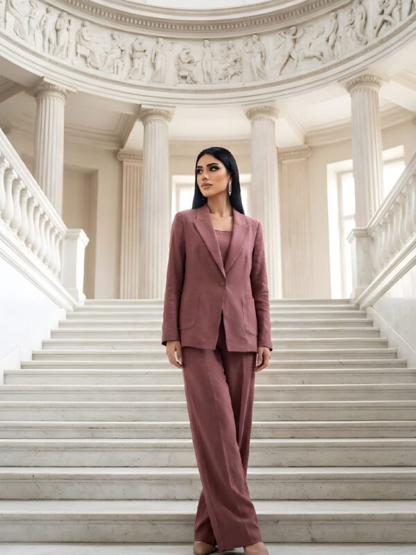 40CRN4651-1 / Women's Blazer and Pants Set / طقم بليزر وبنطلون للسيدات