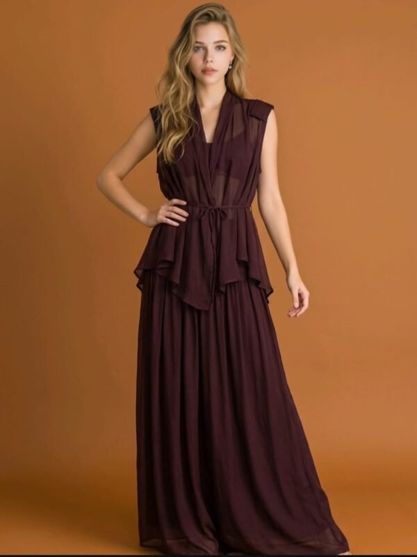 Y25QYL0060 / Sleeveless Hoodie Set / طقم هودي بدون أكمام