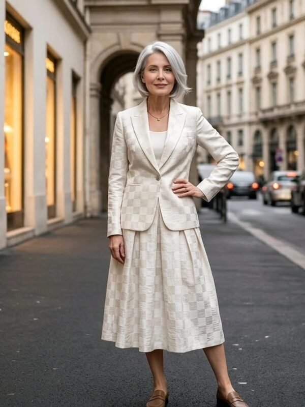 SW-M25A03012 / Blazer Suit with Skirt / طقم بليزر مع تنورة