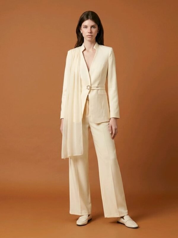 SW09052601 / Blazer Set Designed with Pants / طقم بليزر مصمم مع بنطالون